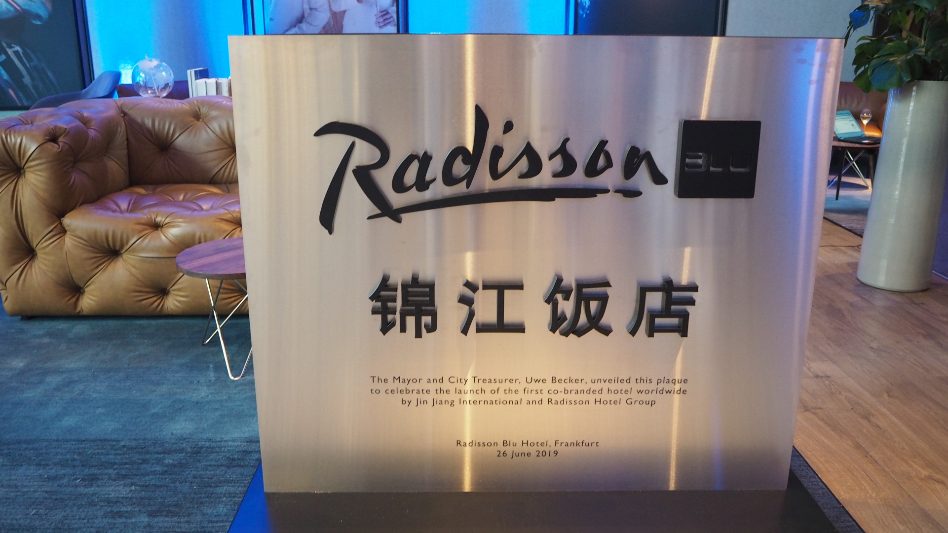 Radisson - Jin Jiang: Cobranding, Frankfurt 2019
