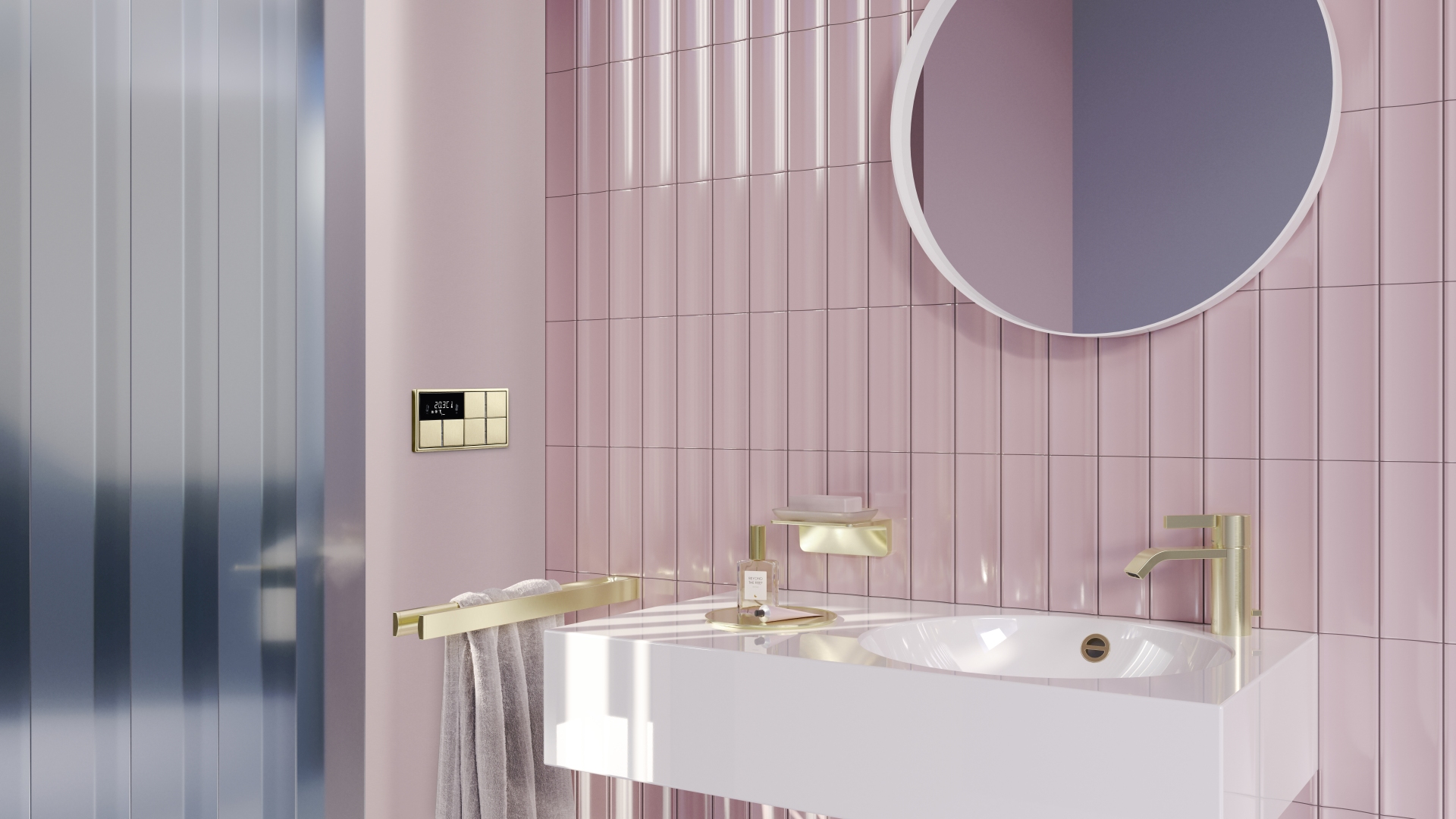 Refined metal finishes for hotels