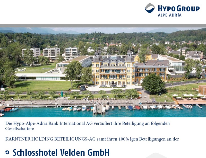 Capella Schloss Velden: Finding buyer takes longer