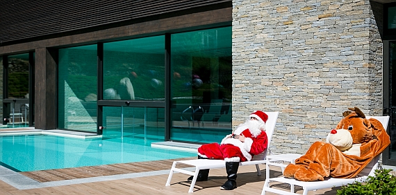 Santa Claus in summer