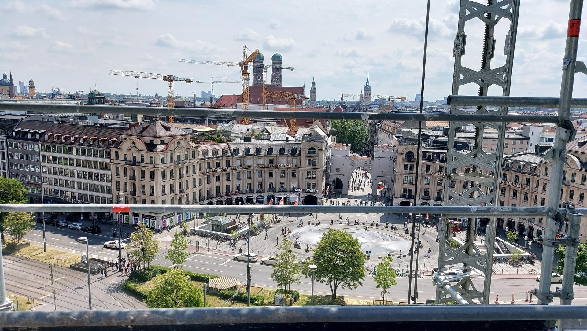 Aussicht vom Hotel Königshof in München