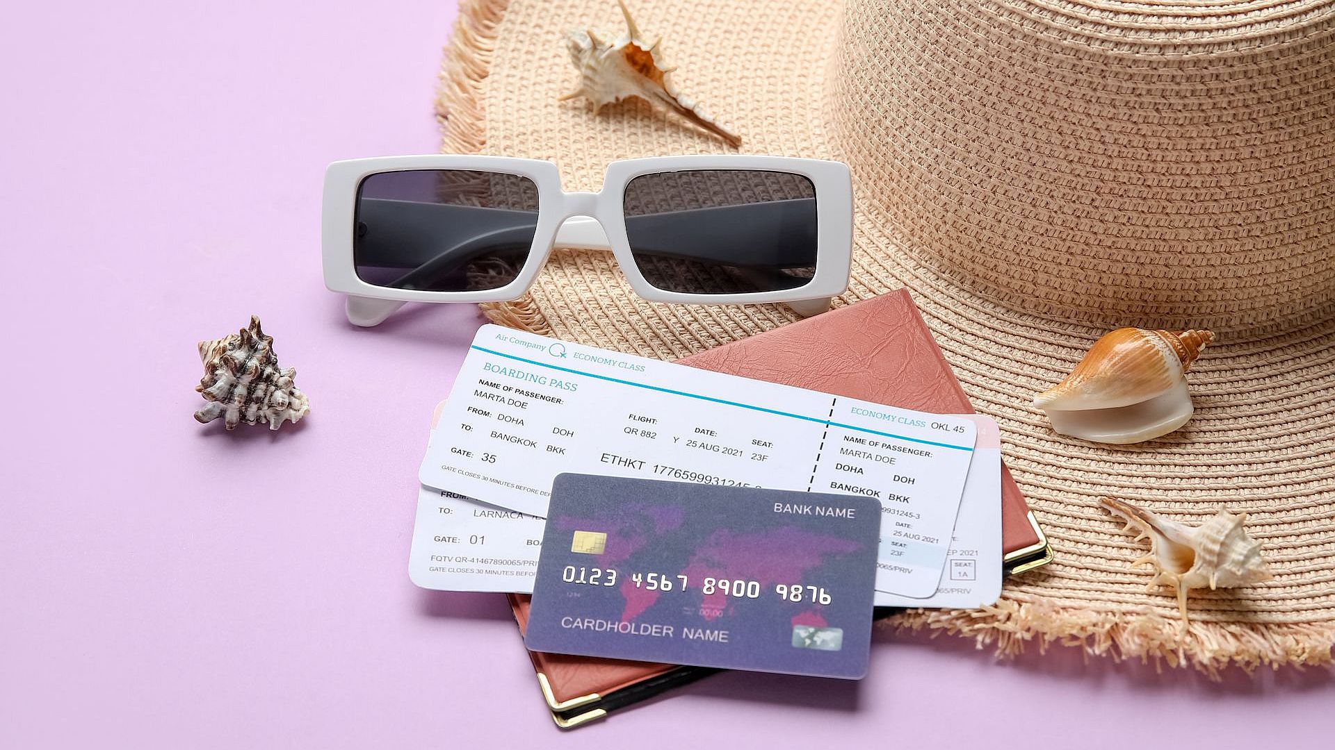 Travel - Boarding Pass, Credit Card