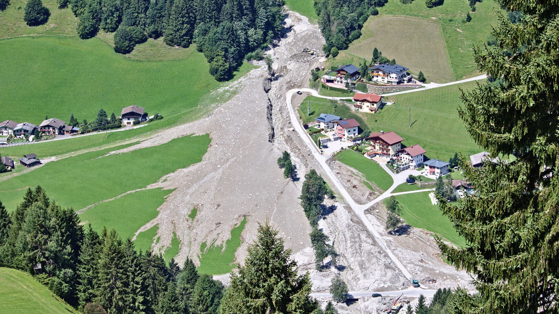 Landslide - Mountains in Austria