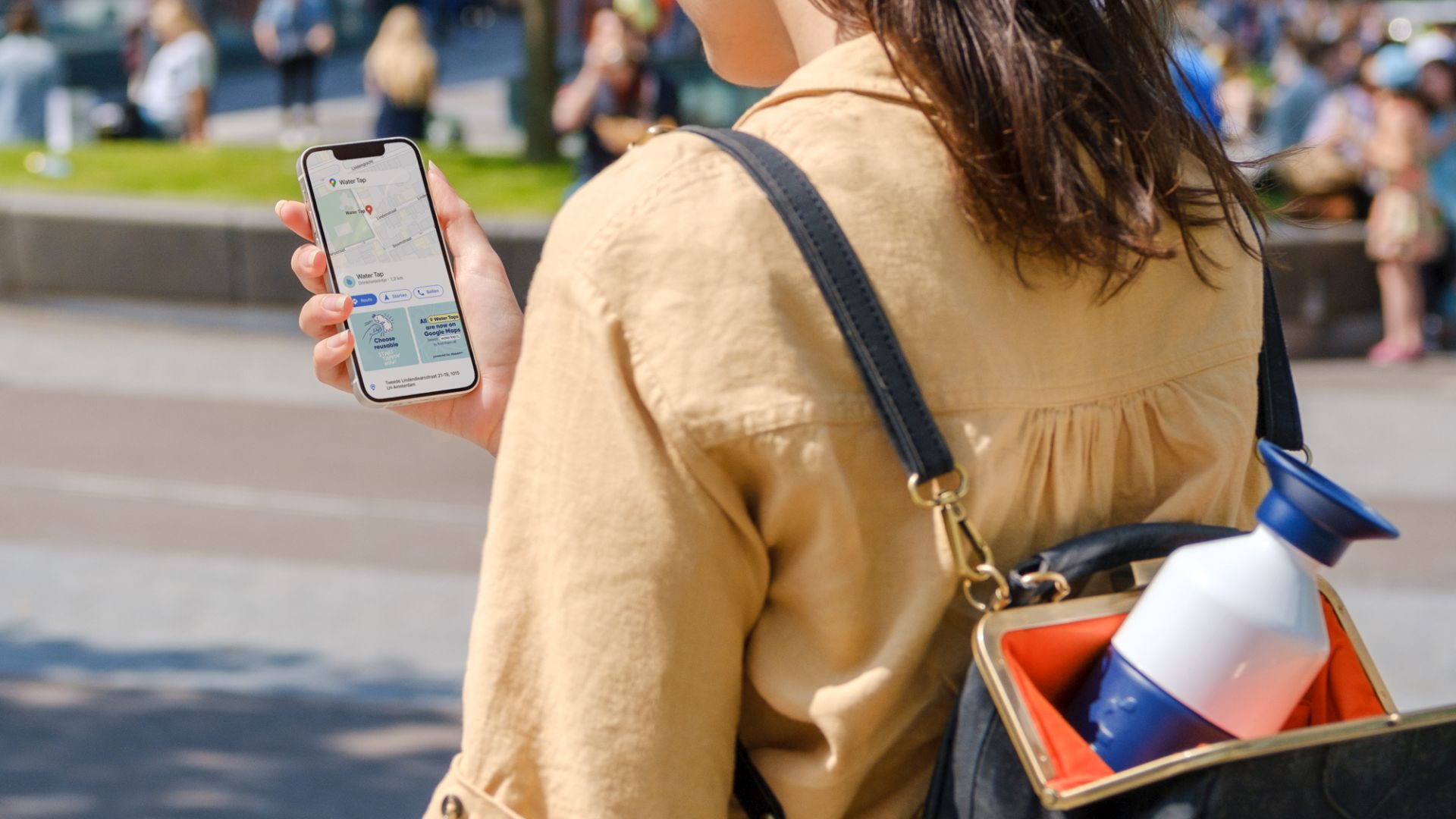 Woman with smartphone