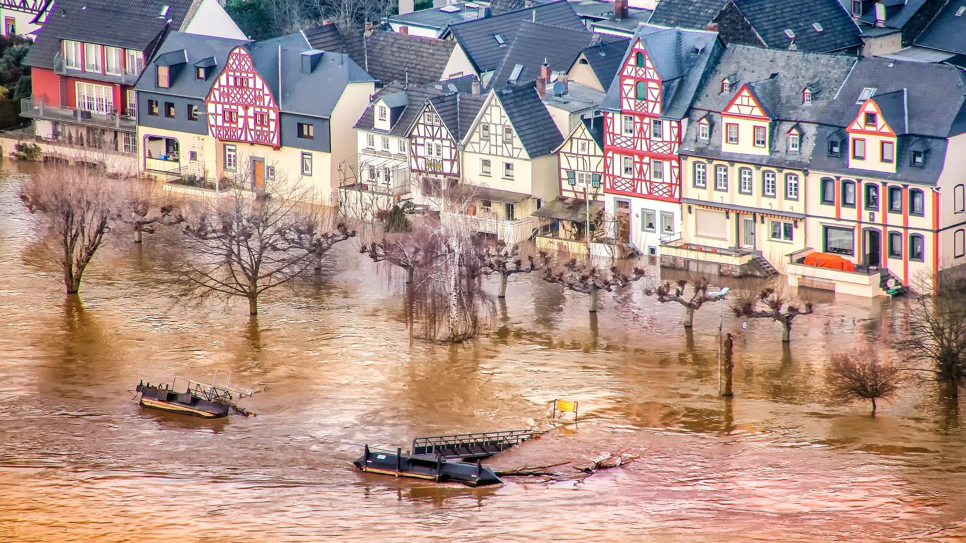 Flood River Rhine
