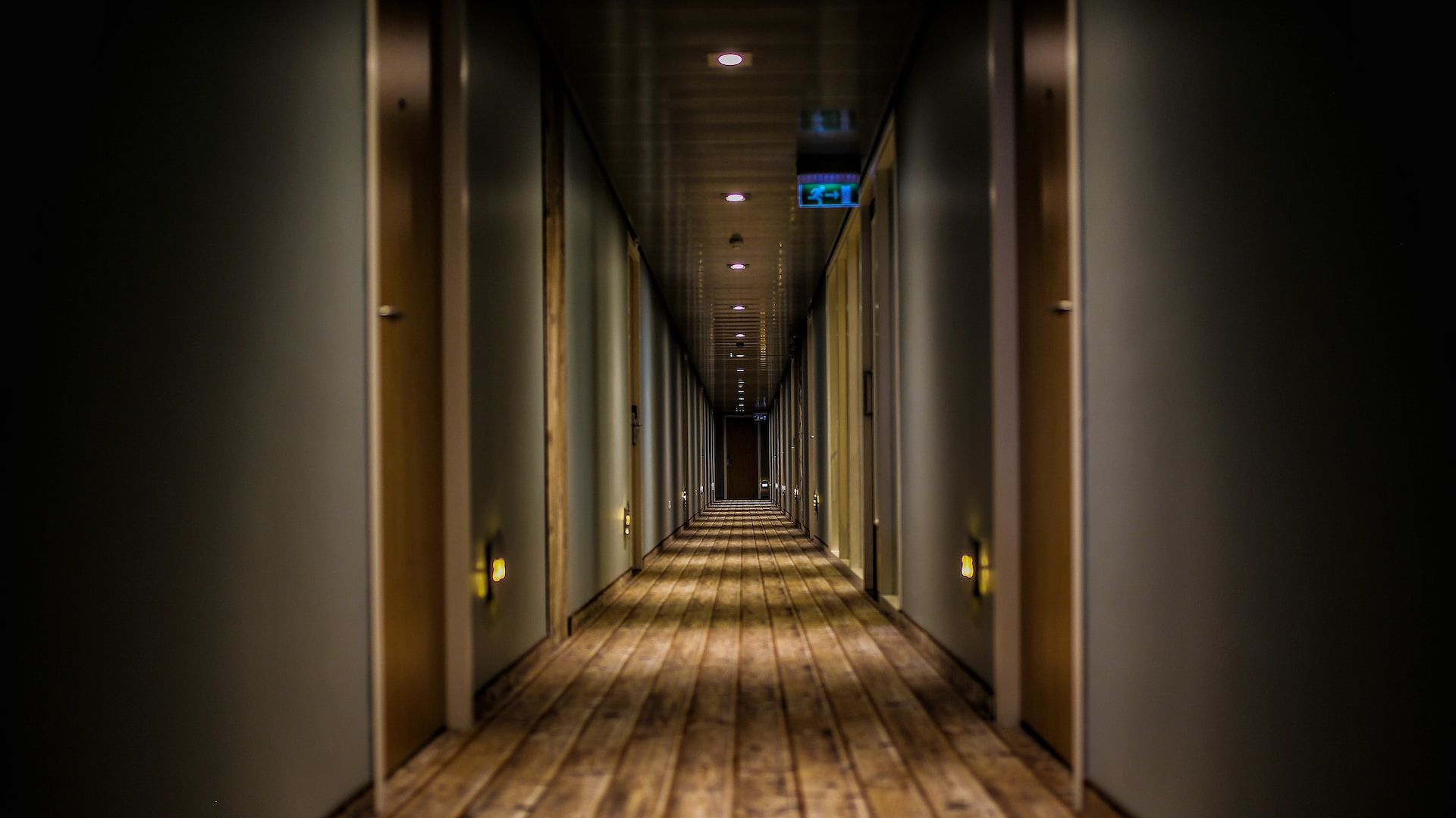 Hotel Corridor, Dim Light - Save Energy