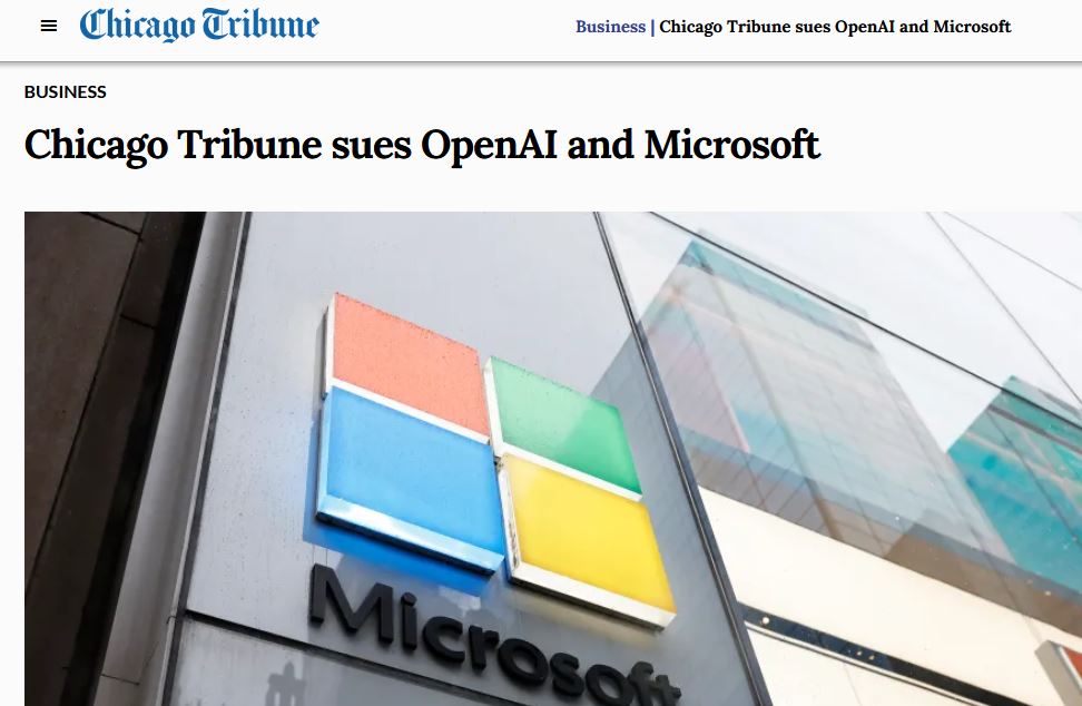 Eight more US newspapers sue Microsoft and OpenAI