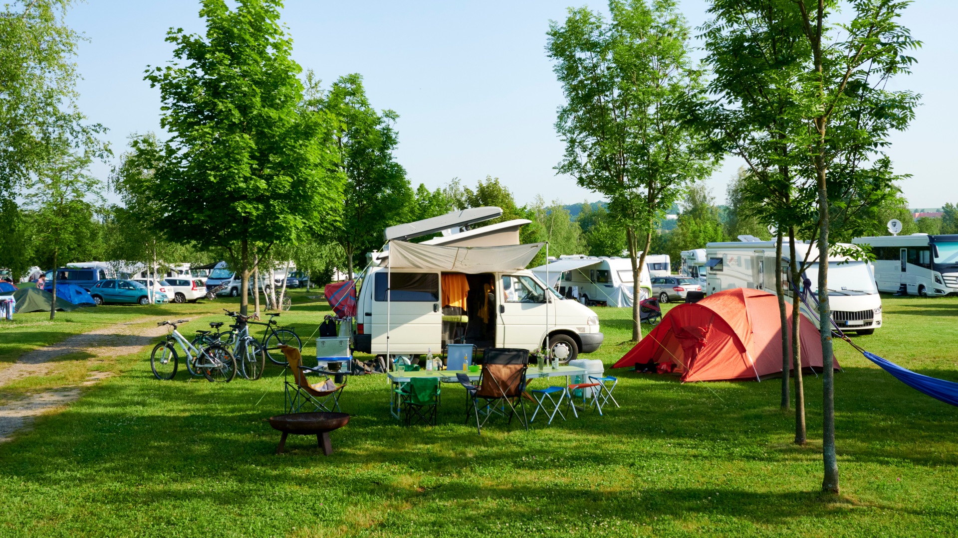 Camping is becoming increasingly popular in Germany