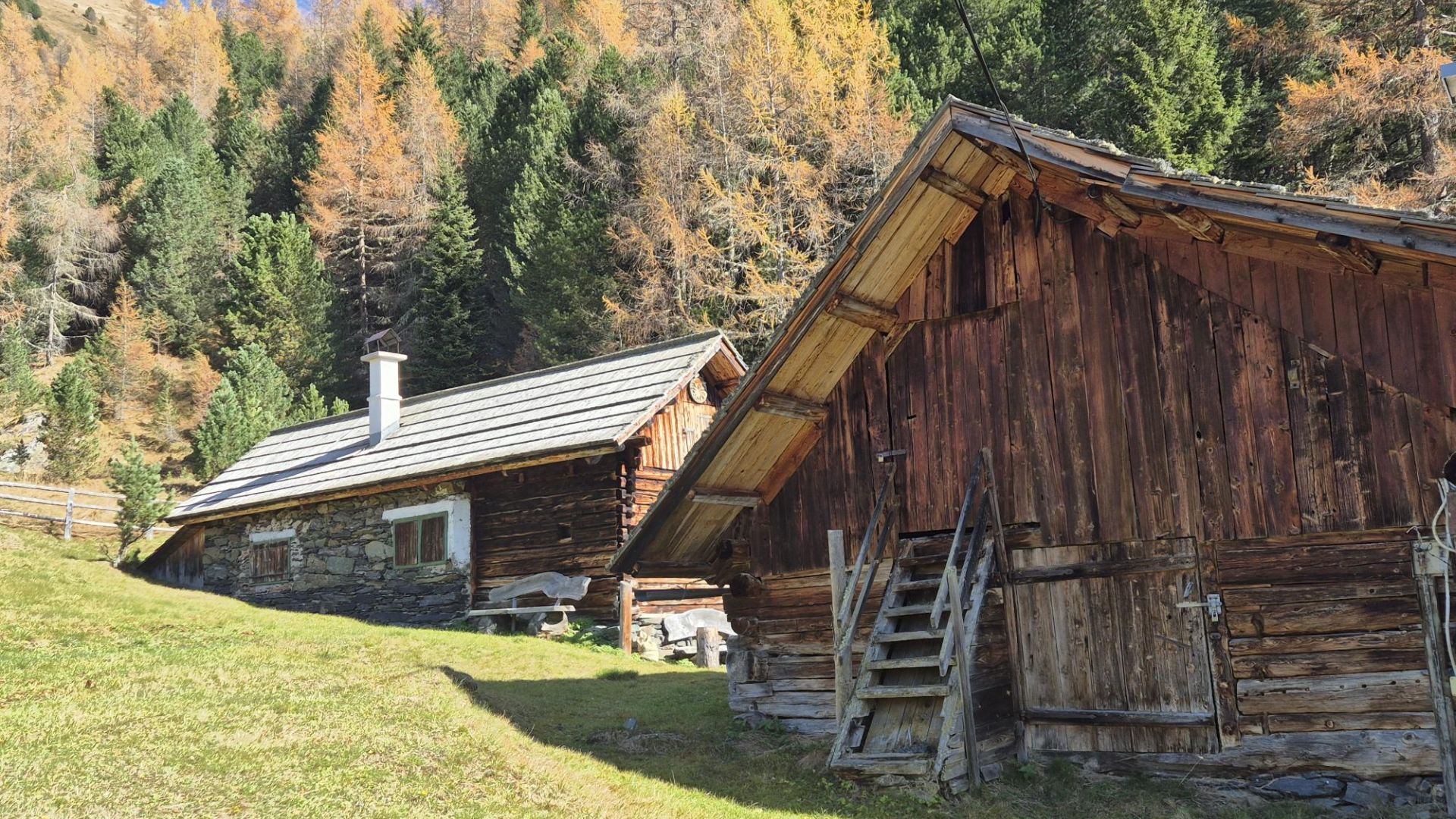 Austria - Hut at Turrach in autumn