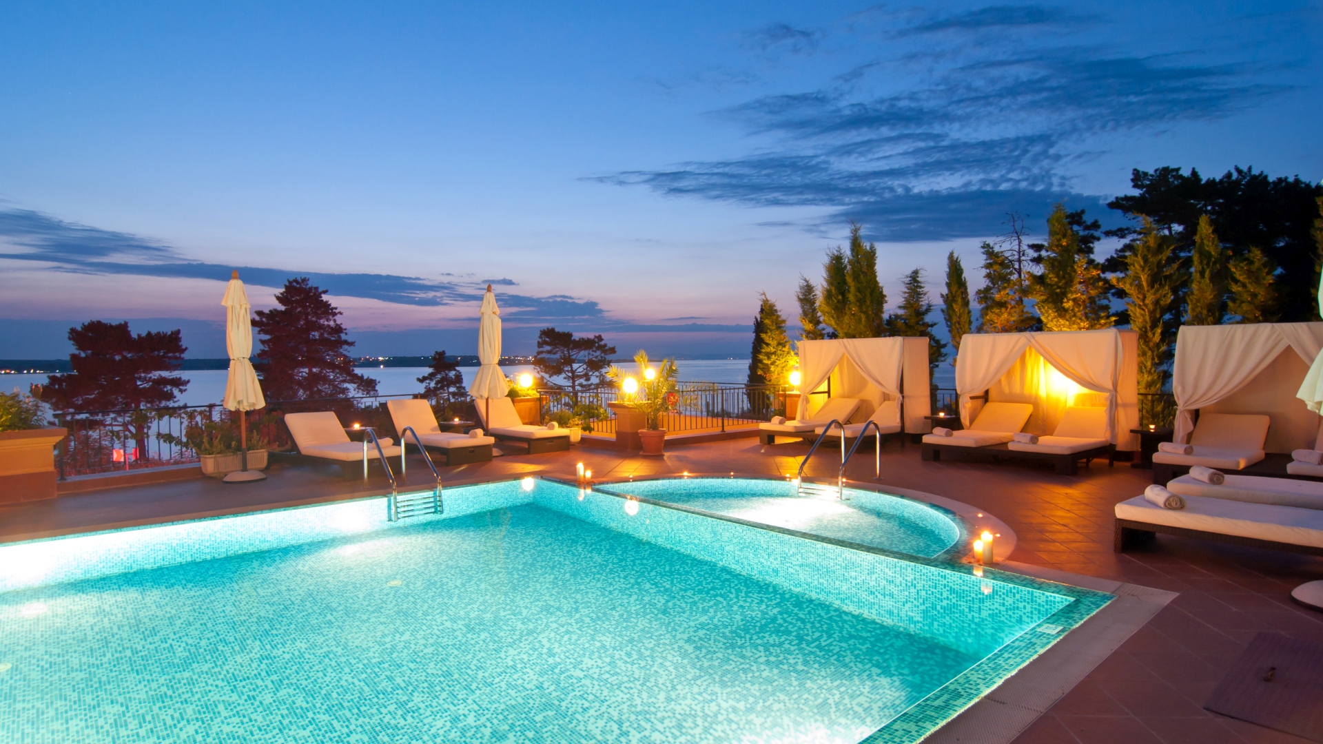 Pool in Luxury Hotel