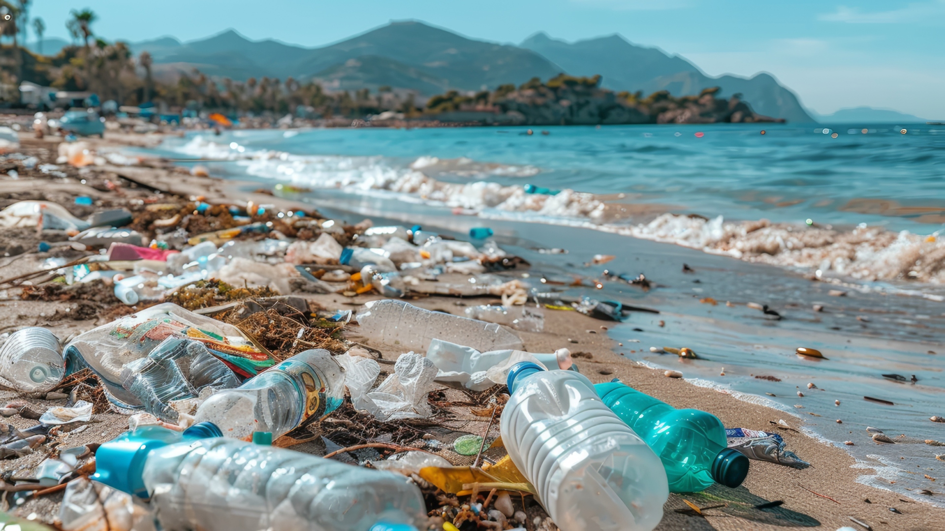 Plastic Garbage on Beach