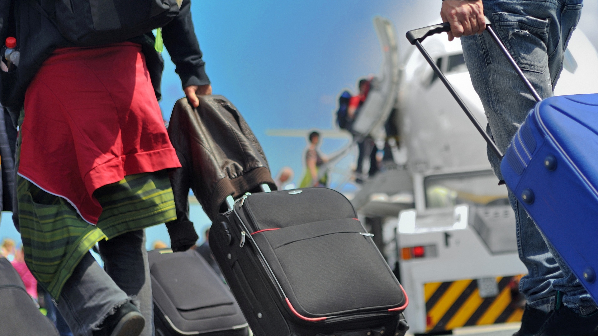 Travellers at the Airport