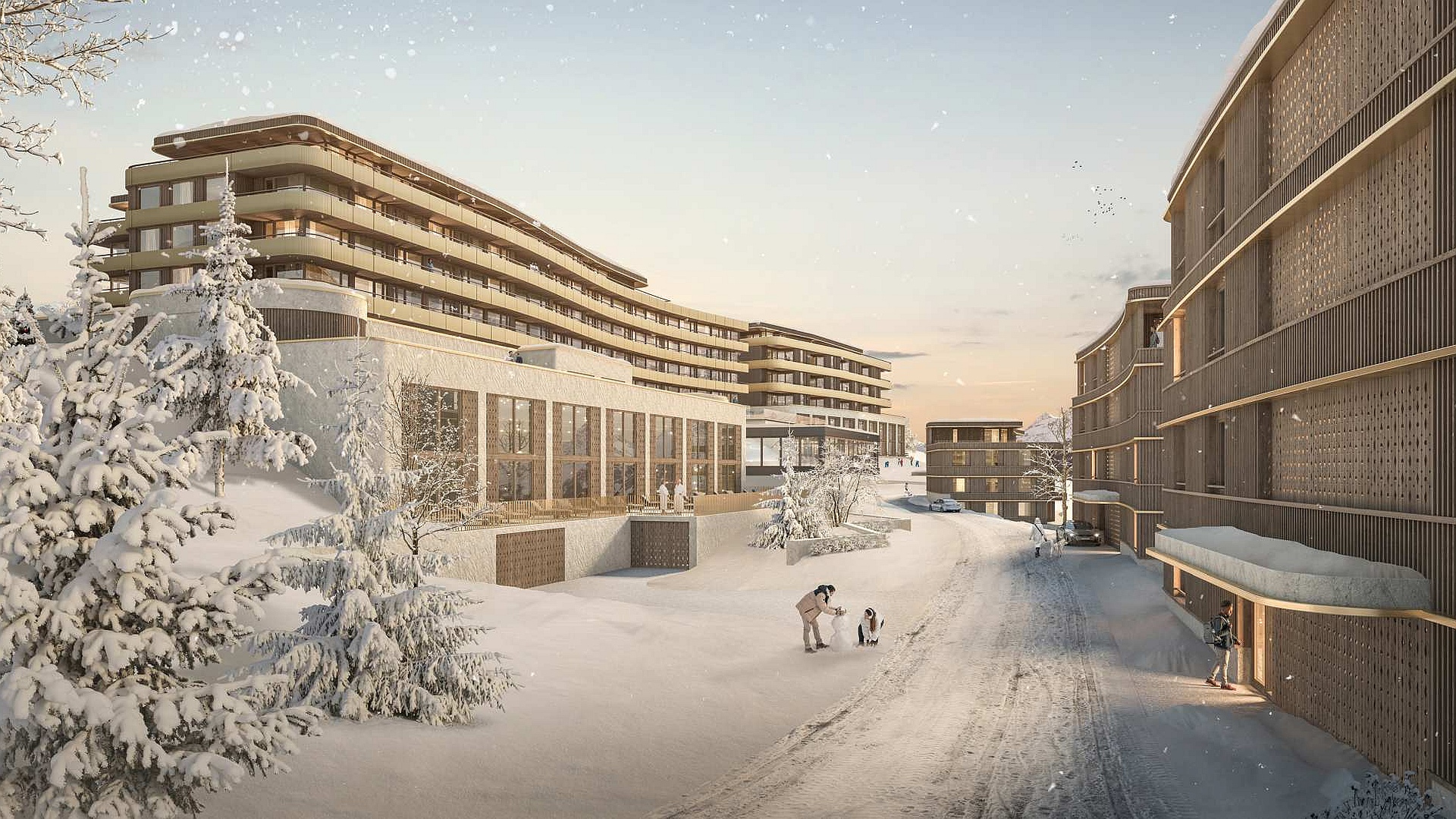 Arosa Kulm Hotel - Rendering, Exterior