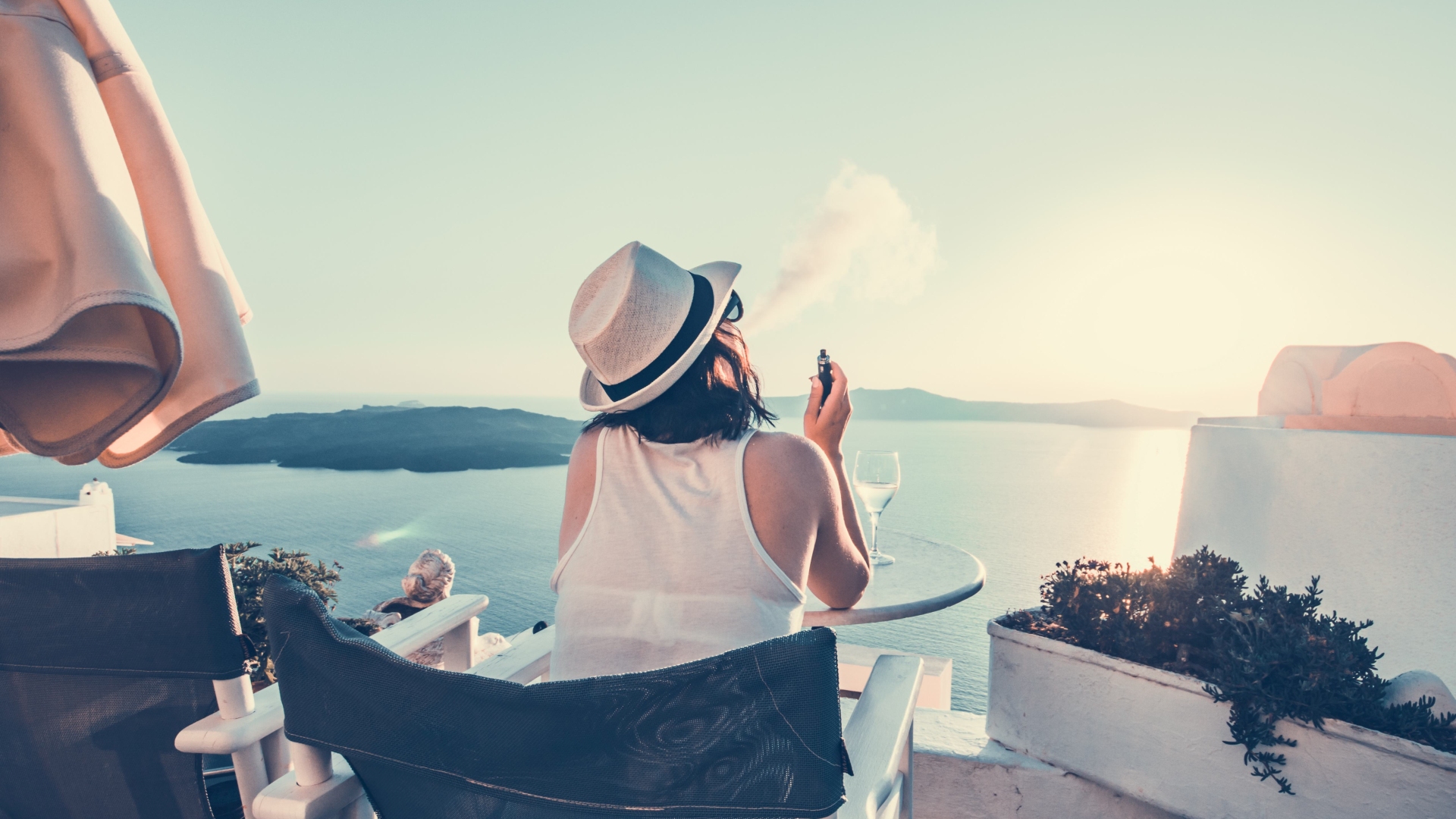 Vaping Santorini