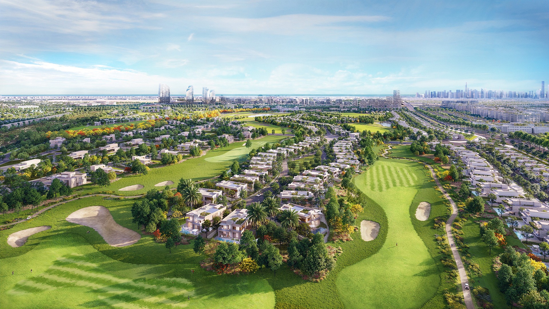 Mandarin Oriental Jumeirah Golf Estates Dubai - Bird view