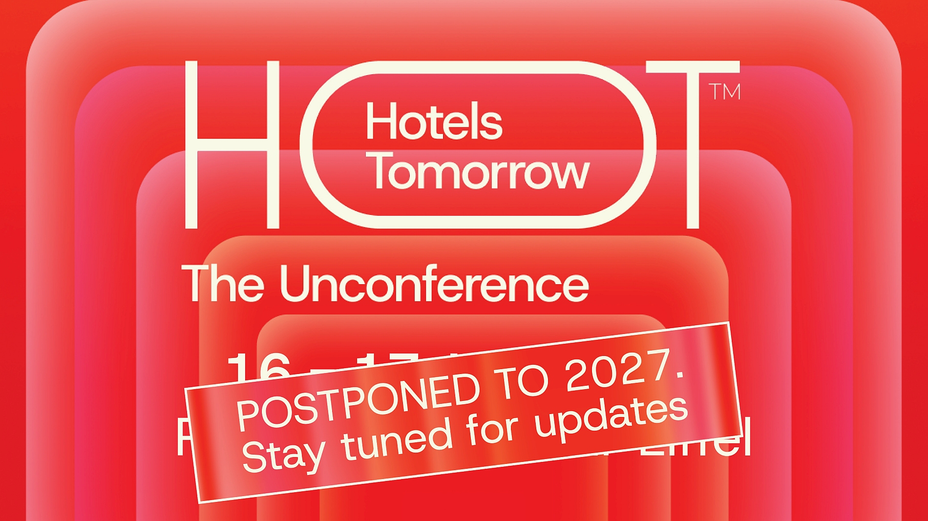 HOT Unconference auf 2027 verschoben